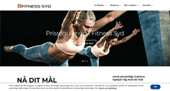 Desktop Screenshot of fitnesssyd.dk